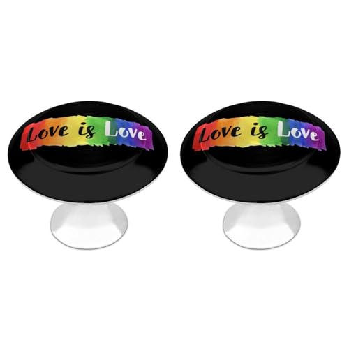 Image of Colorful Love Drawer Pulls Decorative Cabinet Handle Kitchen Knobs Dresser Drawer Hardware 2 Pieces