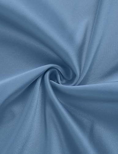 Image of MEROKEETY Women's Summer Satin Strapless Bodycon Dress 2026 Backless Tube Wedding Guest Cocktail Formal Party Maxi Dresses
