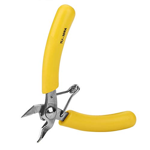 Zerodis Pince Diagonale électronique, Coupe-fil en Acier au Chrome Vanadium 5 Pouces avec Poignée Ergonomique, Diamètre de Coupe Réglable pour Câbles, Fils en Plastique, Techniciens de Bricolage
