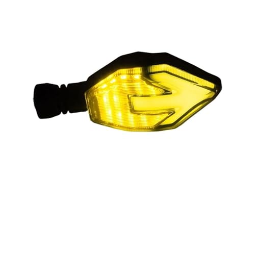 Moto feu stop arrière clignotant coulant jaune flèche ABS pour route