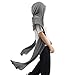 Women Men Fashion Shawl Scarf Cape | Multifunctional Hooded Cowl | Medieval Linen Cotton Cowl Hood |Vintage Goth Costume (Style-B Gray)