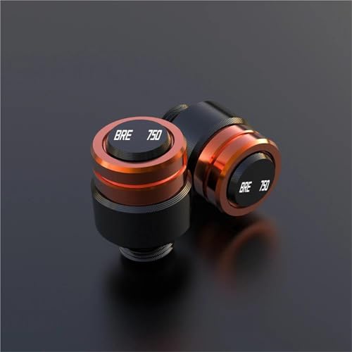 Vis de trou de miroir M10 en aluminium anodisé orange pour Moto Guzzi Breva 750