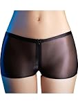 TSSOE – TSSOE Damen Sexy Skinny Kurze Hose Halb Transparent Shorts G