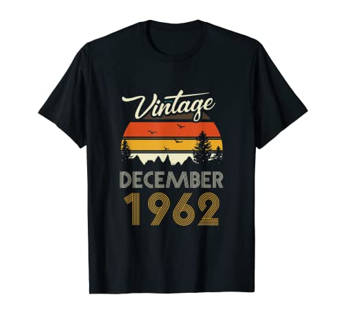 Diciembre 1962 - Regalo de cumpleaños de diciembre vintage Camiseta