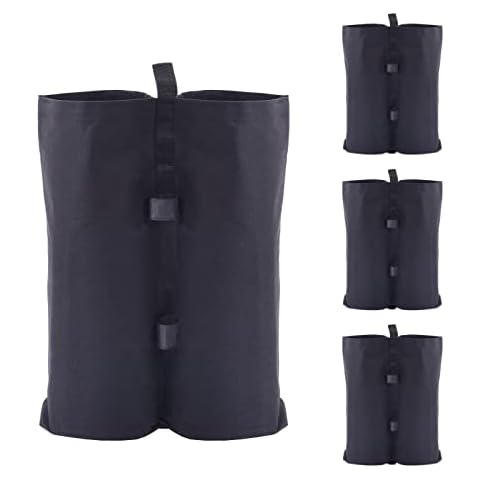 CAMORSA Gazebo Weights Bags Set of 4, 800D Extra Thick Sand Bags for Gazebo Legs, Large Sandbags Heavy Duty, Patio Umbrella, Canopy Cover