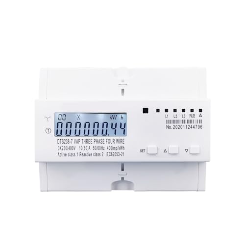 Compteur d'énergie triphasé DIN 380V 80A avec protection tension - 2