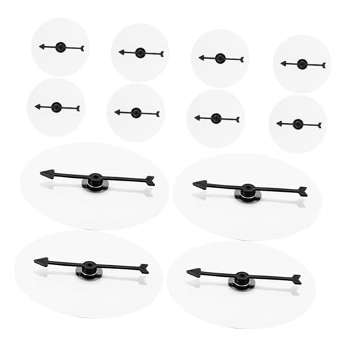 CIYODO Fun Educational Tool 12pcs Plastic Rotating Wheel Game Board Erasable Arrows for School Home