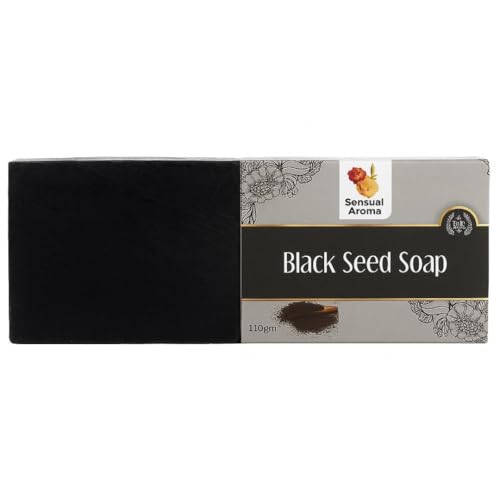 Sensual Aroma Black Seed Soap 110g - Natural Face & Body Bar for Gentle Deep-Cleansing - Plant-Based Soap Bar for Men & Women Ideal for all Skin Types