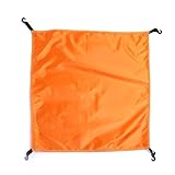 Yuanpgky Cubierta de lona para tienda de campaña al aire libre, tela Oxford impermeable, refugio solar con revestimiento plateado, protector de parte superior de tienda de campaña a prueba de lluvia