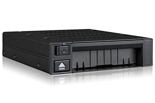 flexiDOCK MB021VP-B - Strapless U.2 PCIe 4.0 NVMe SSD to SlimSAS SFF-8654 Mobile Rack for 3.5 Inch Bay