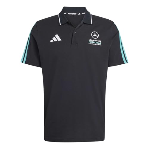 adidas Herren Mercedes - AMG Petronas Formula 1 Team DNA Polo, Black/Semi Mint Rush, XL