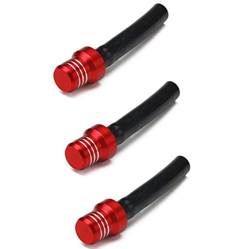 JFG RACING 3pcs Valve de Bouchon de réservoir de Carburant, évent de réservoir de gaz de Moto Tuyau d'aération de Bouchon de Carburant Respirant pour Pit...