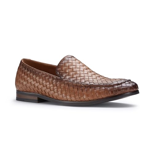 Image of Ferro Aldo Men's Dress Loafer Collection | Modern & Classic Slip-On Styles | Available in Suede, Woven, and Wholecut