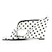 Women's Fashion Sqare Open Toe Slip On Backless Summer Cross Strap High Heel Wedge Sandals Polka Dots Size 9