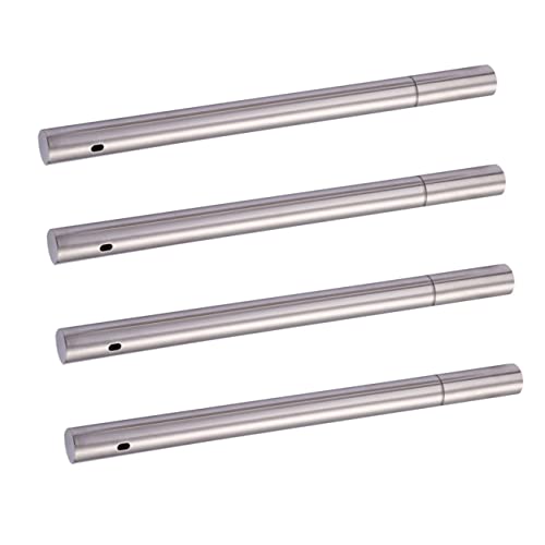 TOPBATHY 4pezzi Spiedini in Acciaio Per Barbecue Contenitore Per Bastoncini Porta Spiedini Multifunzionale Resistente Alle Alte Temperature Corrosione Per Picnic e Barbecue All Aperto