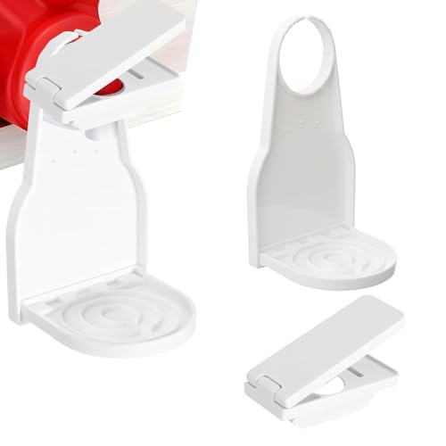 1 Pack Laundry Detergent Cup Holder,Nozzle Upgraded Labor Saving Switch,Reusable Laundry Detergent Cup Holder with Press Switch,Drip Catcher,for Laundrys Room Organization and Storage