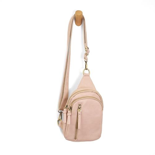 Image of Joy Susan Skyler Sling Bag: Vegan Leather, Zippered Closure, Brass Plated Hardware