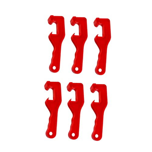 Cabilock Abridor De Tapas De Cubos 6 Piezas Herramienta Manual Plástico Resistente Mango Antideslizante Para Garaje y Taller Apertura Fácil