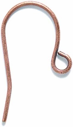 Shipwreck Beads Electroplated Brass 21-Gauge Ear Wire Shepherds Hook, Metallic, Antique Copper, 6-Pairs