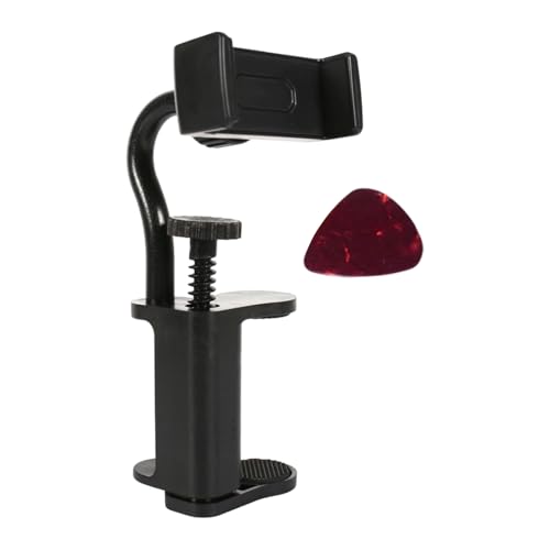 Support de téléphone à clipser pour guitare robuste et léger avec médiators