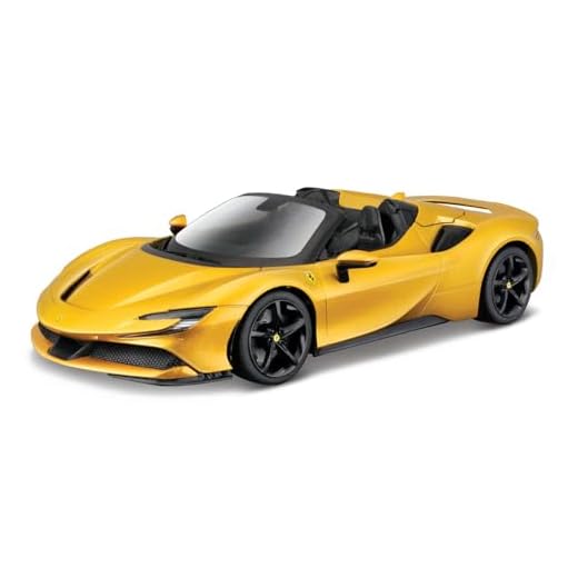 Burago - May Cheong GROUP-BBURAGO-1/18 Ferrari-SF 90 Spider-Gold-Vehículo Infantil Desde 3 años 16016 16016