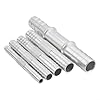 Hose Barbed Barb Straight Splice Push in Fitting Set Aluminium A/c Inline Connector Set Air Automotive for Conditioning System Repair 5pcs Assortment in 8mm #4