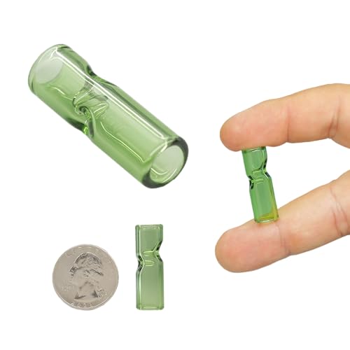 Preroller- Glass Tips- 8mm,10mm, 12mm (Packs of 100) (Green, 10mm- 100 Count)