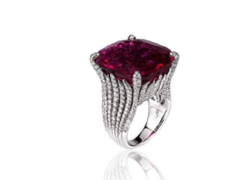 Bague en Diamant Rubis Romantique pour Éviter les Bijoux Ternes