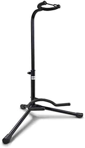 Bsx 518050 klasyczny stojak na gitarę akustyczną i elektroniczną - czarny