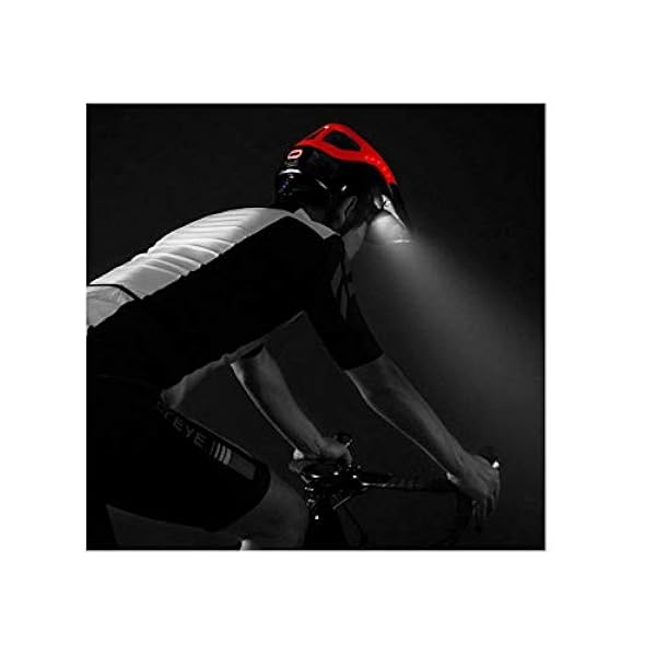 Mountain Bike, Casco de Bicicleta de montaña/Visera Desmontable/Luces Delanteras de Seguridad Luces de Casco de Bicicleta de montaña Faros Delanteros Luces de Advertencia Carga