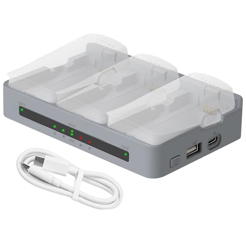 LYONGTECH 65W Akku Ladegerät für DJI Neo 2 Zweiwege-Ladestation Akkuladestation Charger Hub Charging Batteries Drohne Zubehör