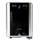 Terpkooler Essential Cooler Compact Portable Mini Fridge with Temp & Humidity Control, 3 USB Ports, Smoked Glass Shelves, Lockable UV Glass Door for Herbs, Oils, Cosmetics, and More