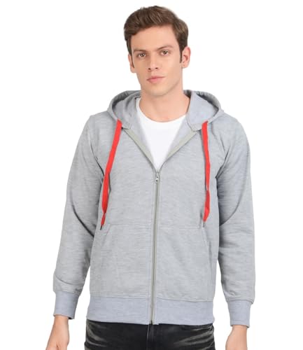 Image of Scott International Men's Solid Cotton Hoodies for Men, Trendy and Comfortable Sweatshirts for Men, Stylish Winter Wear with Hood and Pockets, Fashionable Hooded Sweatshirts