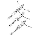 Angoily 3 Stück Teiliges Silberfarbenes Metall Jesus Corpus für DIY Kruzifix Bastelset Kompakte Katholische Jesusfigur für Kreuz-wanddeko Vielseitige Religiöse Wandkunst für Heim Büro