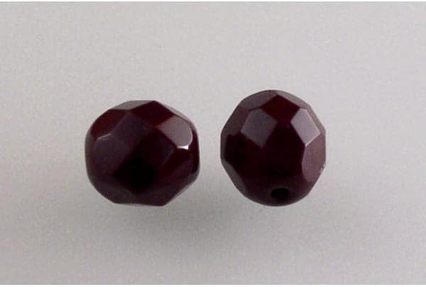 10pcs Fire Polished Faceted Beads Round 12 mm, Opaque Beige (13010), Bohemia Crystal Glass, Czechia 15119001