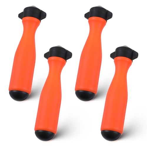 Skrfren 4 PCS Round File Handle, Chainsaw File Handle Files Cutting Tool Files Round Handles Replacement Accessories Plastic Nylon Handles for ChainsawFile Diameter 4mm-5mm 0.2 Inch Hole Saw Chain