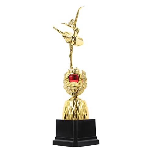 LUOZZY Troféu de Dança de Bailarina Troféus de Dança Menina Escultura de Dança de Mesa Deocr para Re