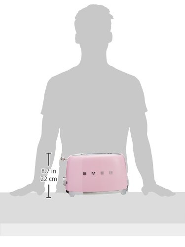 Smeg 2-Slice Toaster-Pink #TOP4