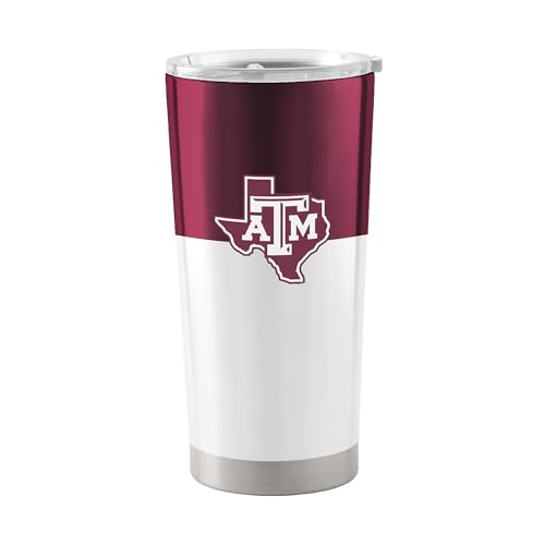 Image of Logo Brands 20 oz Powder Coat Tumbler- Insulated Tumbler with Lid for Water, Iced Tea or Coffee, Smoothie and More