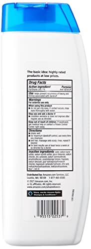 Amazon Basics 2-In-1 Dandruff Shampoo & Conditioner, Gentle And Ph Balanced, 14.2 Fluid Ounces, 6-Pack (Previously Solimo) #TOP3