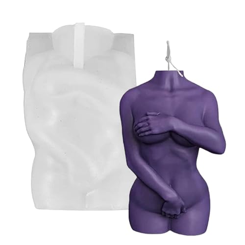 Moule En Silicone En Forme De Corps Humain, Bougies En Résine