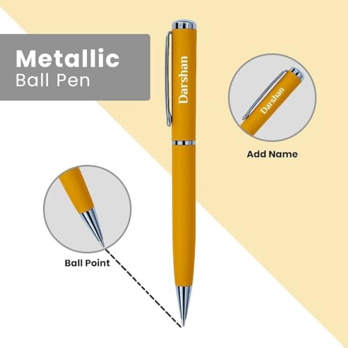 Image of Giftana 6 in 1 Laptop Bag with Personalized Diary and Pen, Keychain, Card Holder, Mobile Stand with Name, Customized Fathers Day Gift for Dad, Corporate Gift for Employees (Yellow)