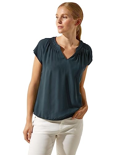 STREET ONE Damen A344057 Blusenshirt, cool Vintage Green, 38 cm