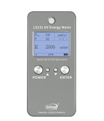 Ultraviolet Power Intensity Energy Temperature Measurement of 365nm 385nm 395nm 405nm UVA LED UV Meter Radiometer LS131