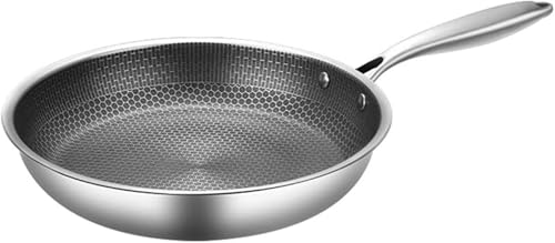 CokBlu IH 対応ハニカム中華鍋 チタン合金・ステンレス 7 層構造 深型 全コンロ対応 くっつかない加工 取っ手付き 万能調理器具 炊飯器・シーフード鍋・ロースター・パスタ鍋兼用 家庭用高耐久キッチン用品?