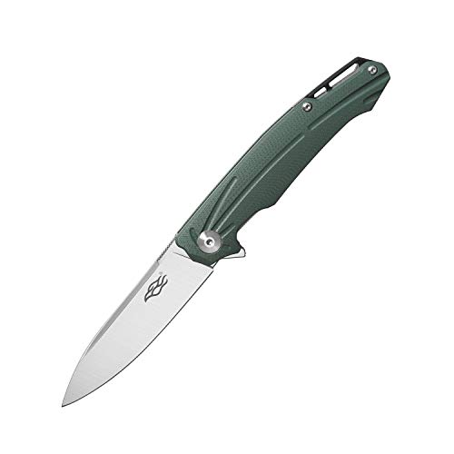 GANZO Firebird FH21 Folding Pocket Knife D2 Steel Blade G10 Handle with Clip Hunting Fishing Camping Outdoor EDC Flipper Knife (Green)