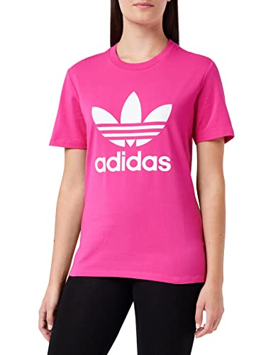 T-shirt adidas Trefoil femme pour raviver votre garde-robe avec un rose intense