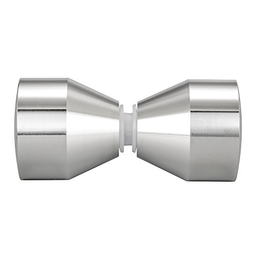 Bad Tür Doppel Knopf Duschtürgriff Glass-Tür-Knopf Dusche Beschläge Türknauf Griff Knopf Schrankgriff (Hoch 304 Stahl)