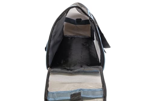 Image of ZaneSun Cat Carrier,Soft-Sided Pet Travel Carrier for Cats,Dogs Puppy Comfort Portable Foldable Pet Bag Airline Approved (Medium-Blue)