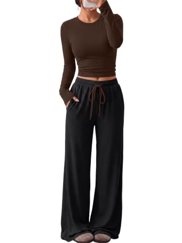 Image of Trendy Queen Women's 2 Piece 2026 Fall Fashion Lounge Set with Pockets